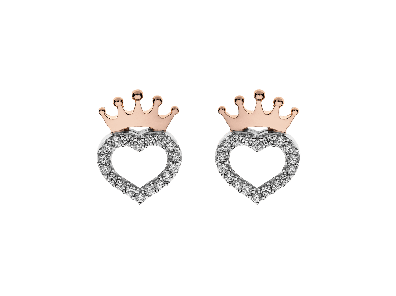 Disney Prinzessin Ohrringe, 925 Silber, Zirkonia