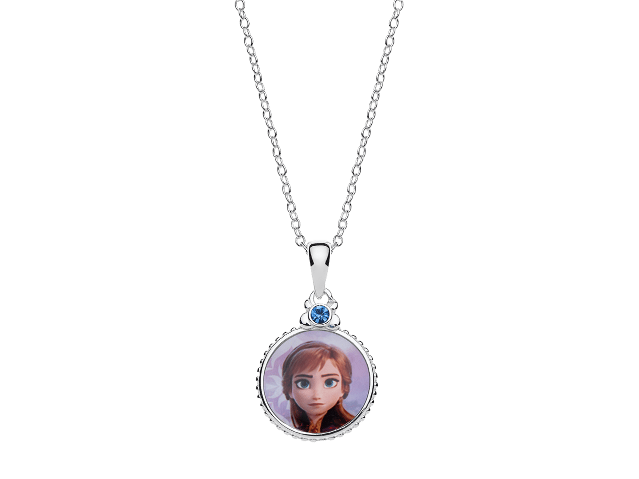 Zilveren Disney Frozen ketting kristal