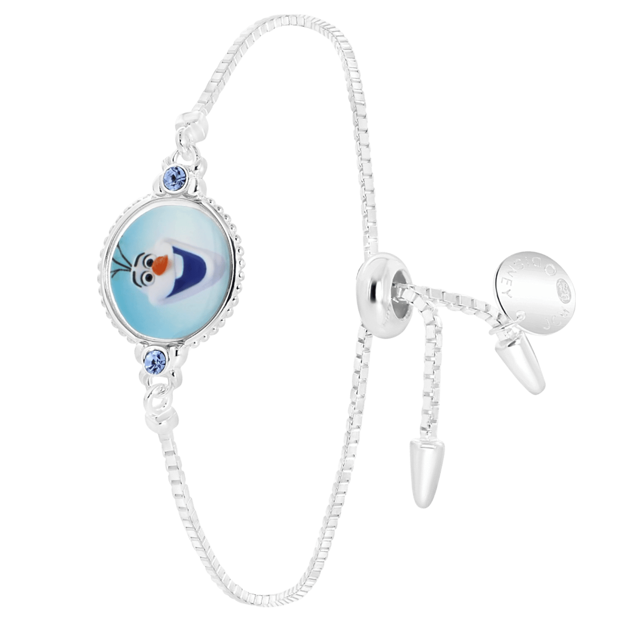Zilveren Disney Frozen sliderarmband kristal