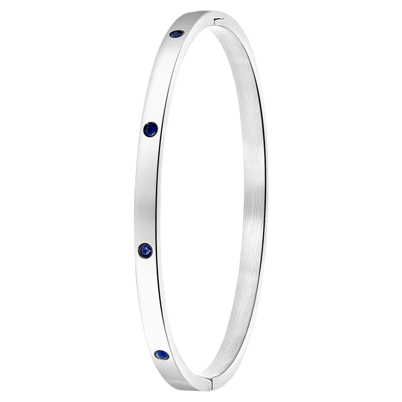 Stainless steel armband bangle geboortestenen