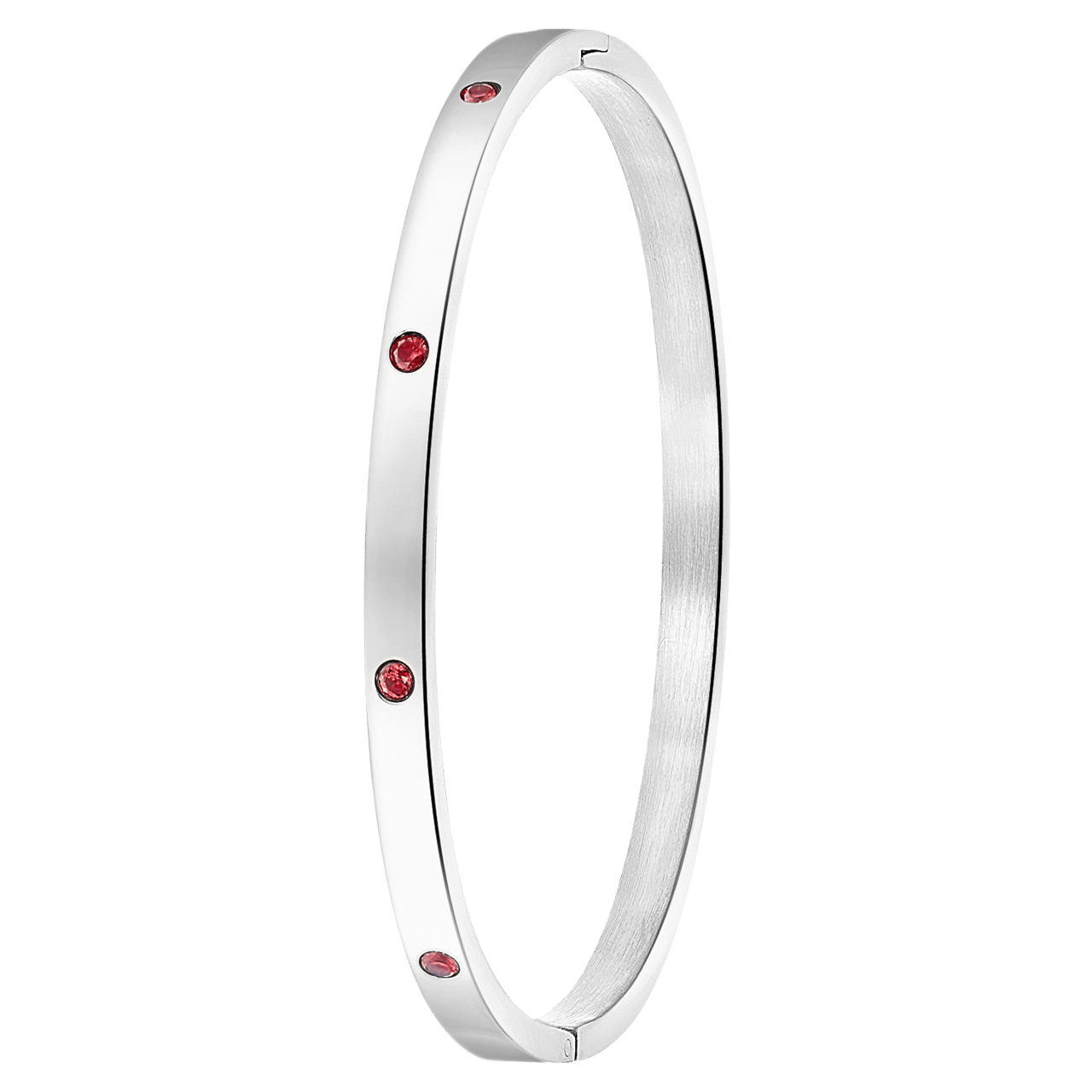 Stainless steel armband bangle geboortestenen