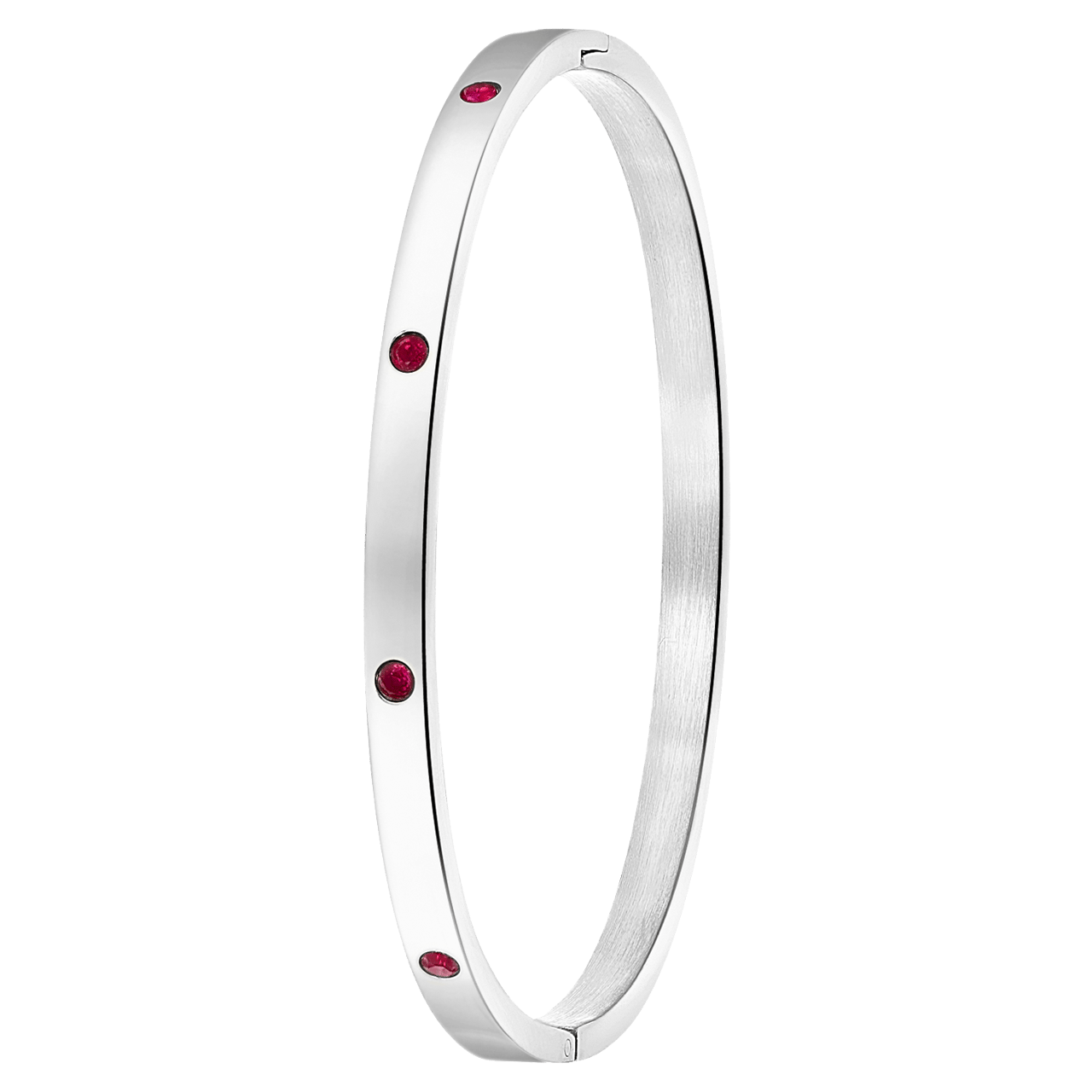 Stainless steel armband bangle geboortestenen