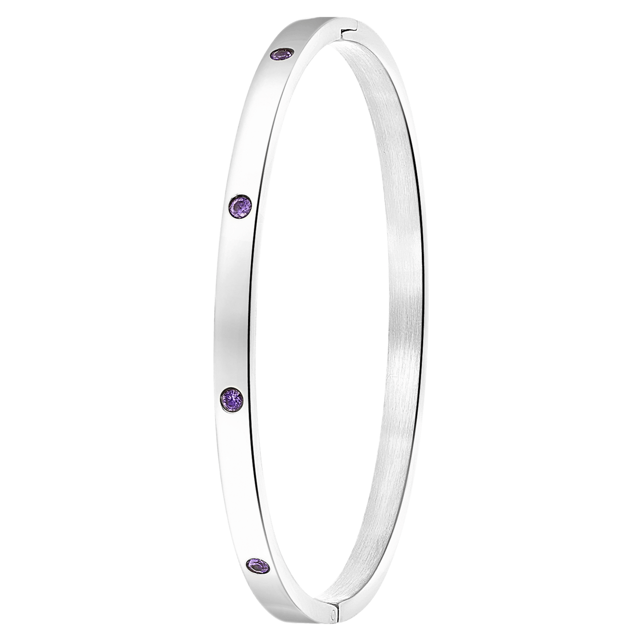 Stalen armband bangle geboortestenen