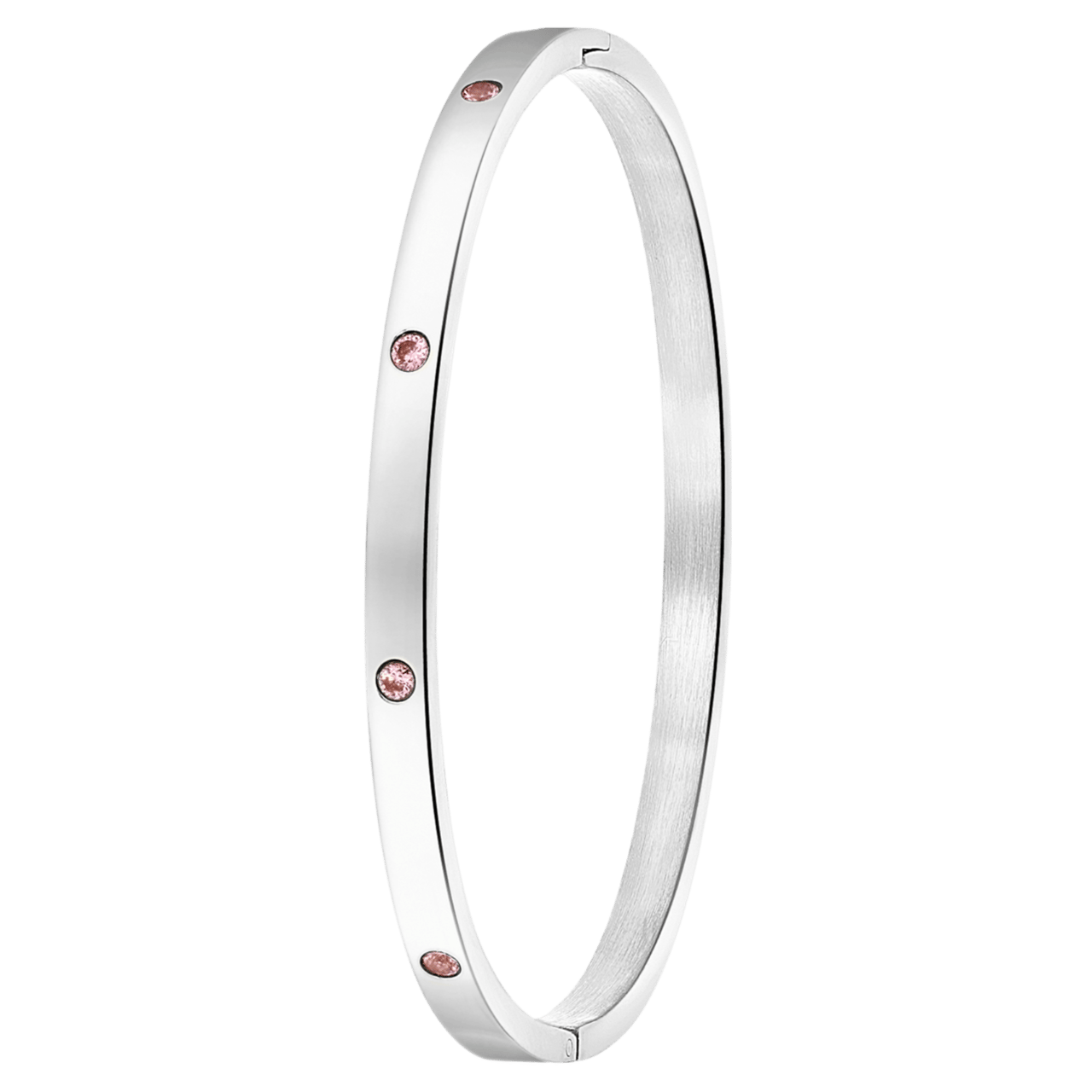 Stainless steel armband bangle geboortestenen