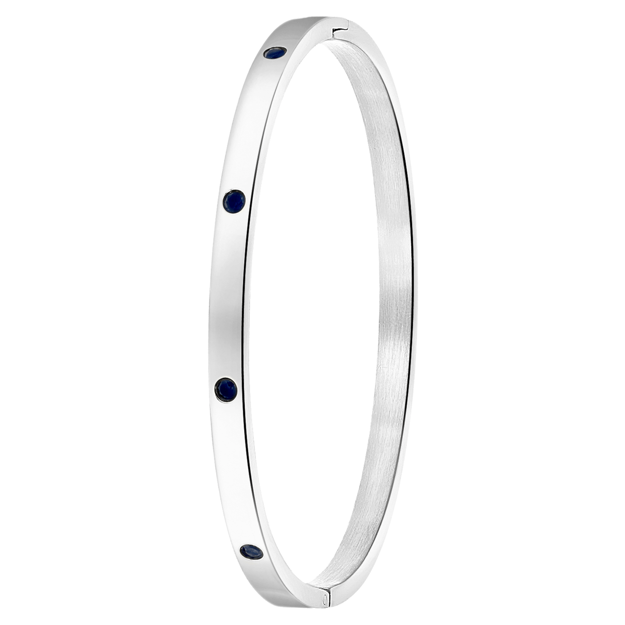 Stainless steel armband bangle geboortestenen