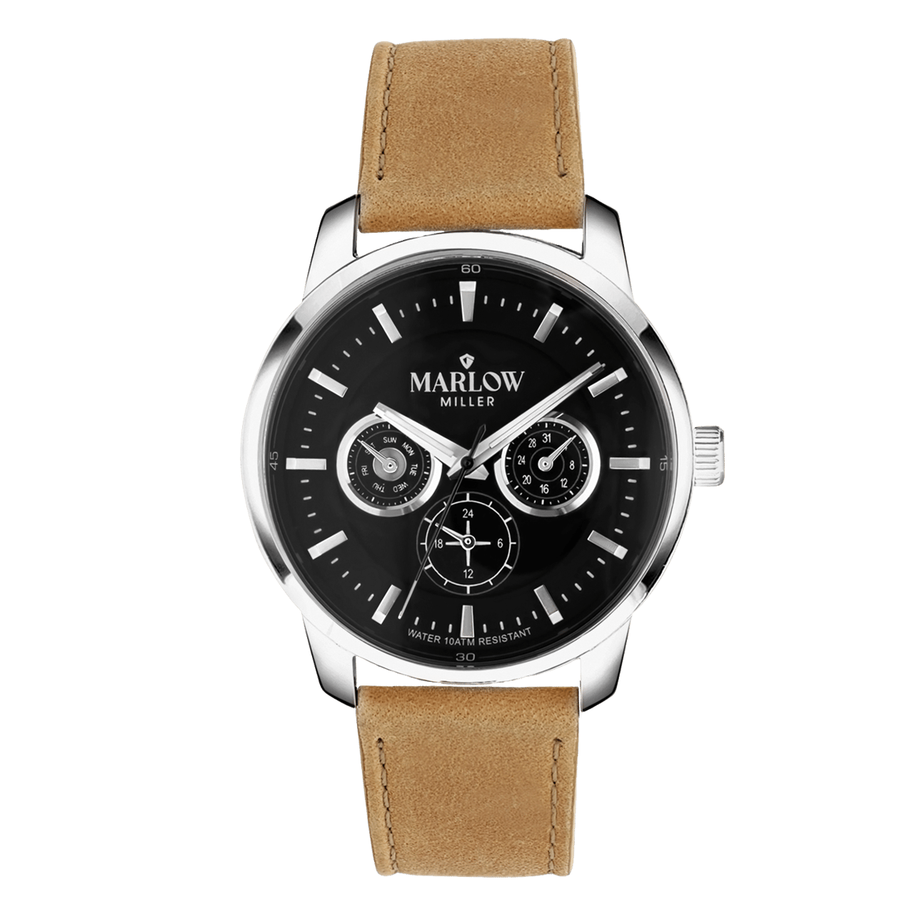 Marlow Miller Chronograf Armbanduhr mit Lederarmband