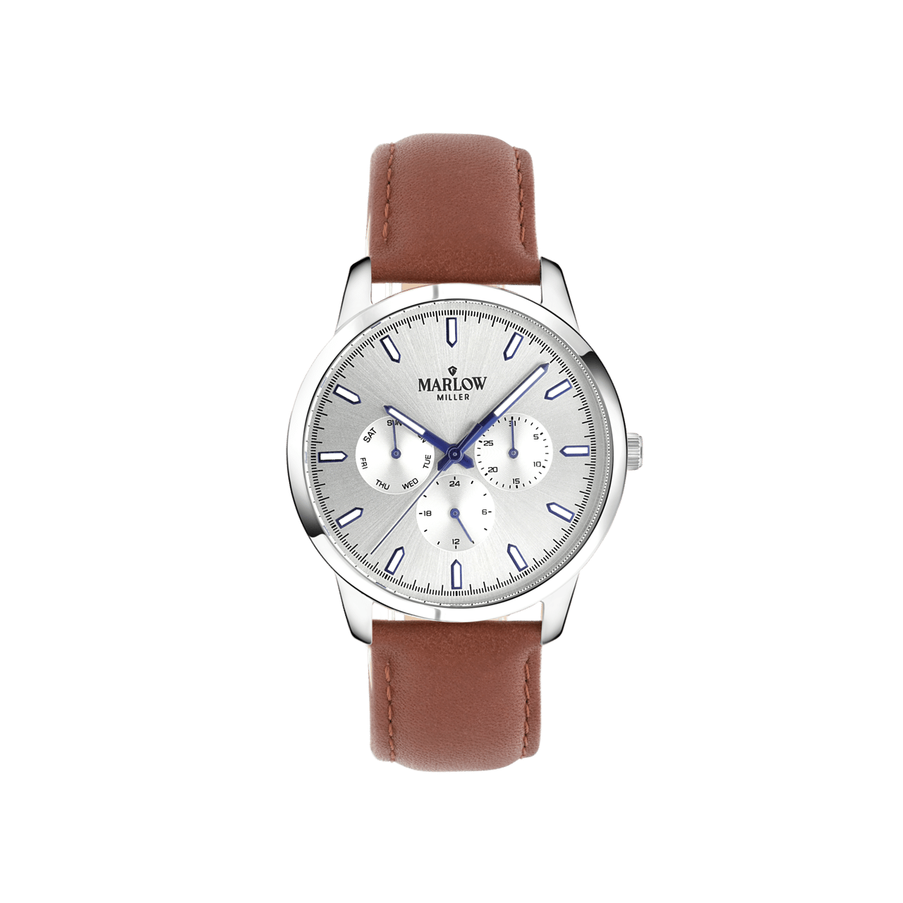 Marlow Miller Chronograf Armbanduhr mit Lederarmband