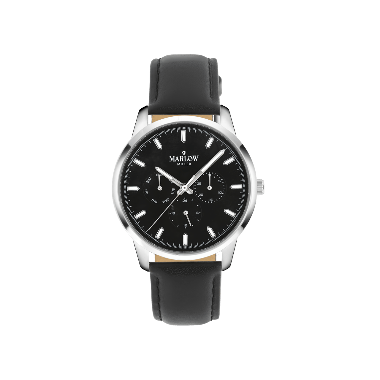 Marlow Miller chronograaf horloge met leren band