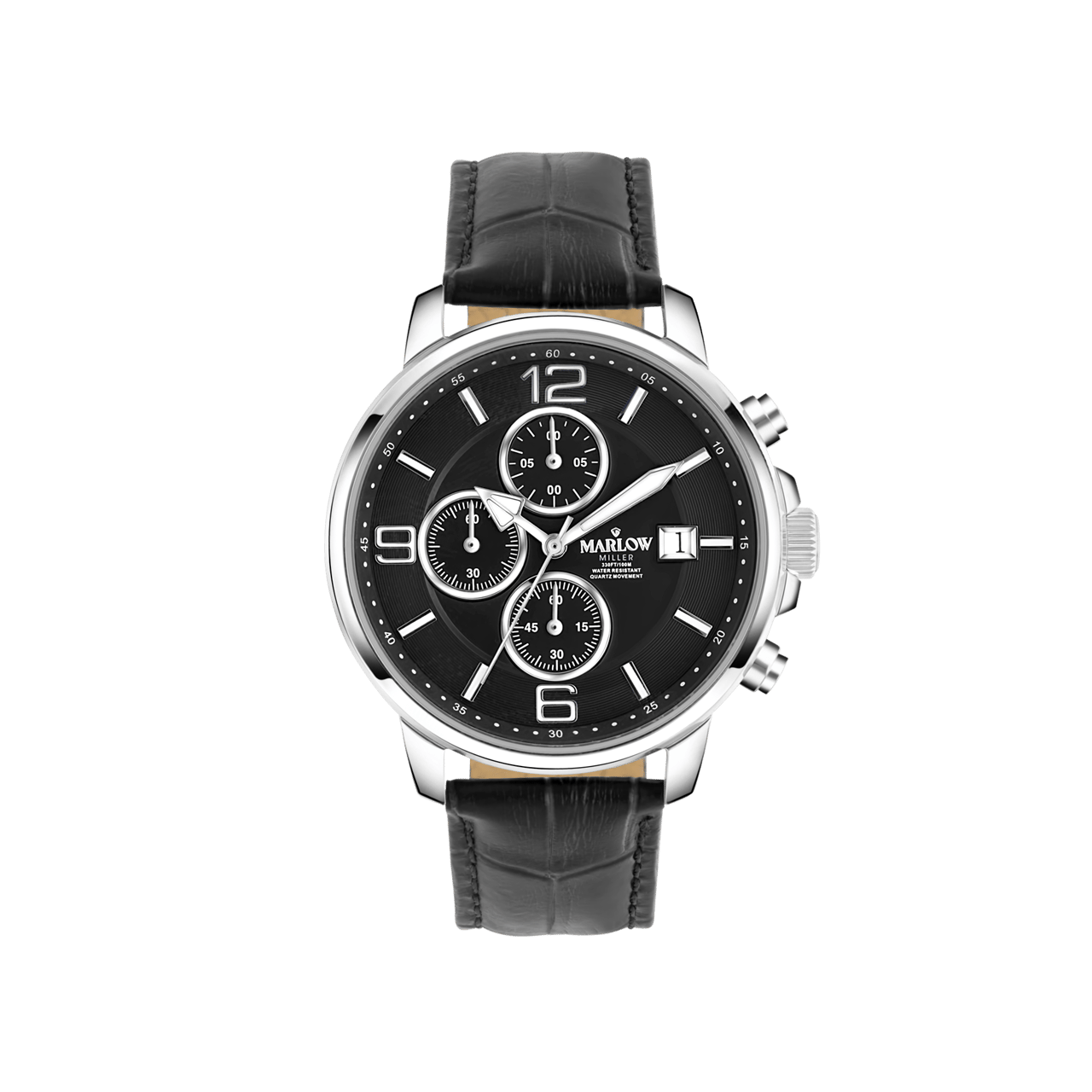 Marlow Miller Chronograf Armbanduhr mit Lederarmband