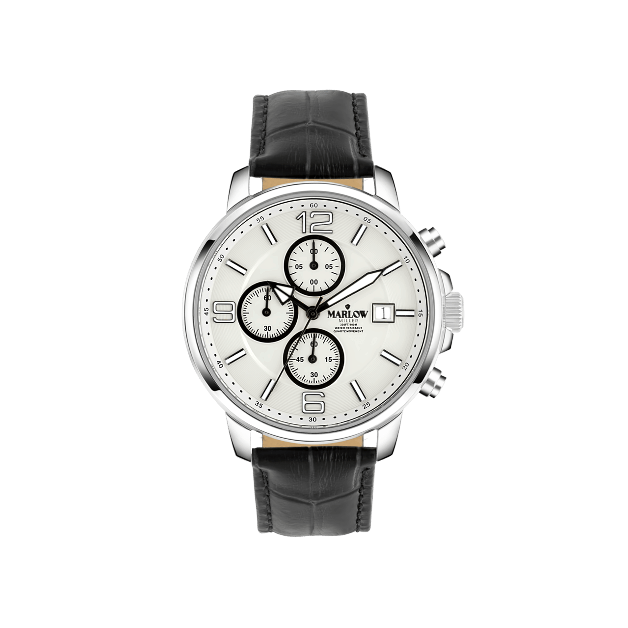Marlow Miller chronograaf horloge met leren band
