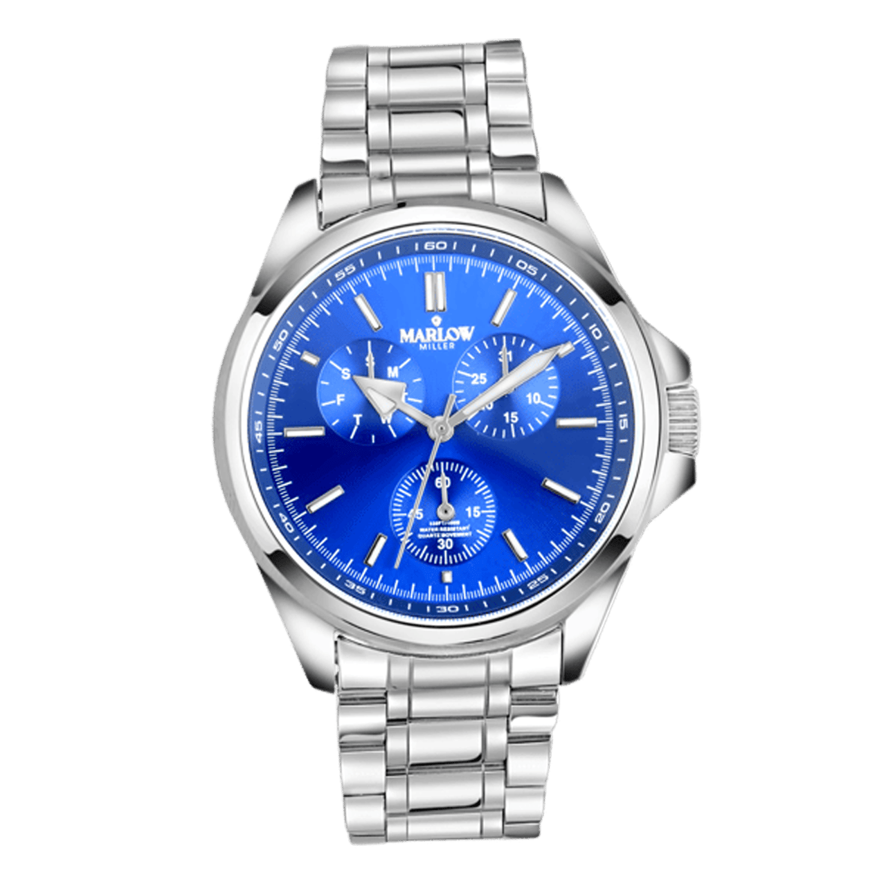 Marlow Miller chronograaf horloge met stainless steel band