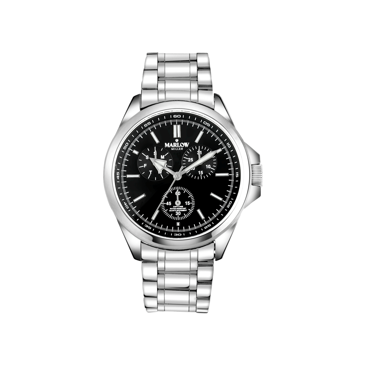 Marlow Miller chronograaf horloge met stainless steel band
