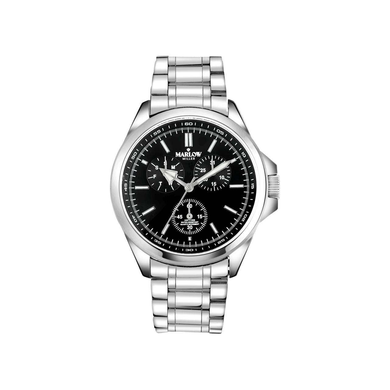 Marlow Miller chronograaf horloge met stalen band