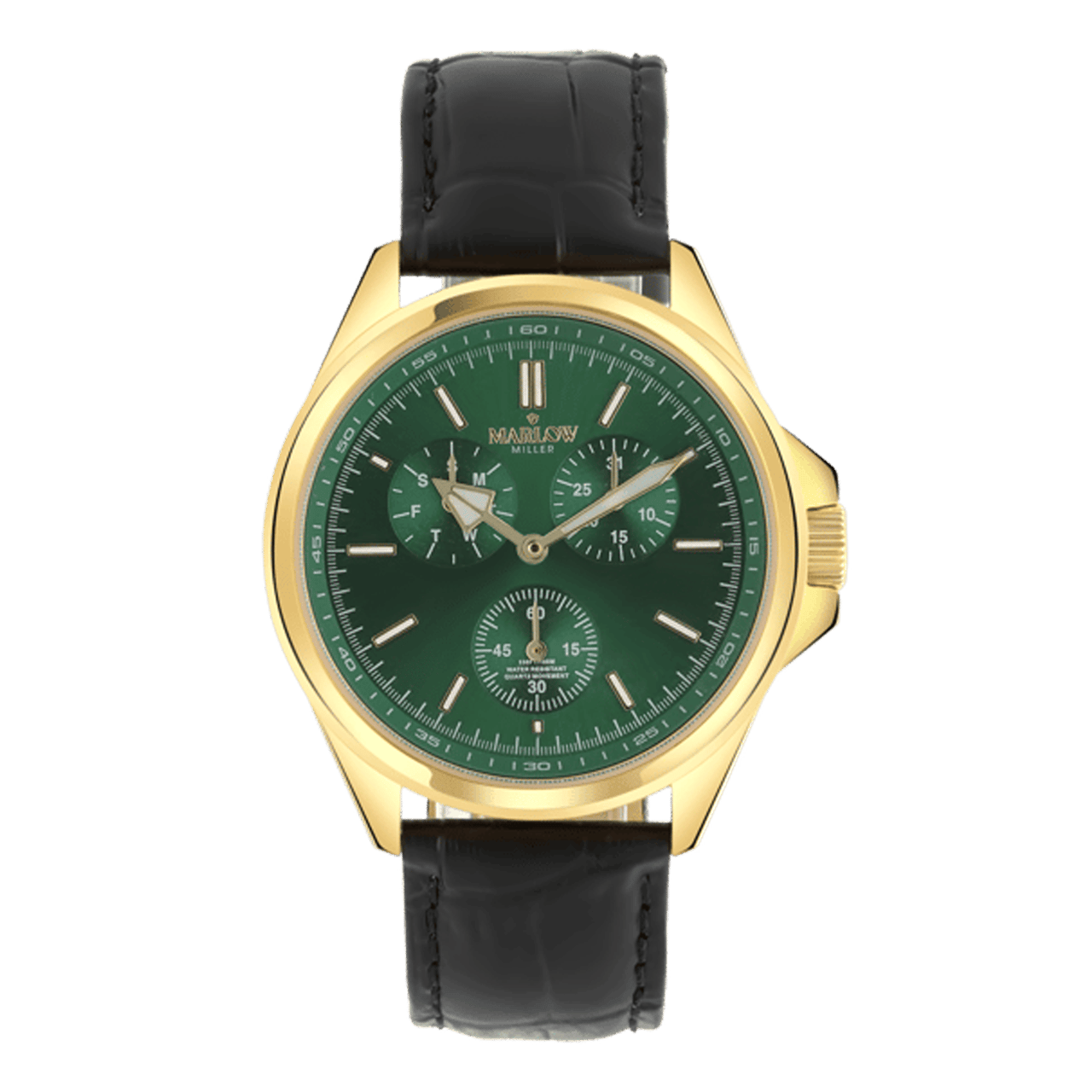 Marlow Miller chronograaf horloge met leren band