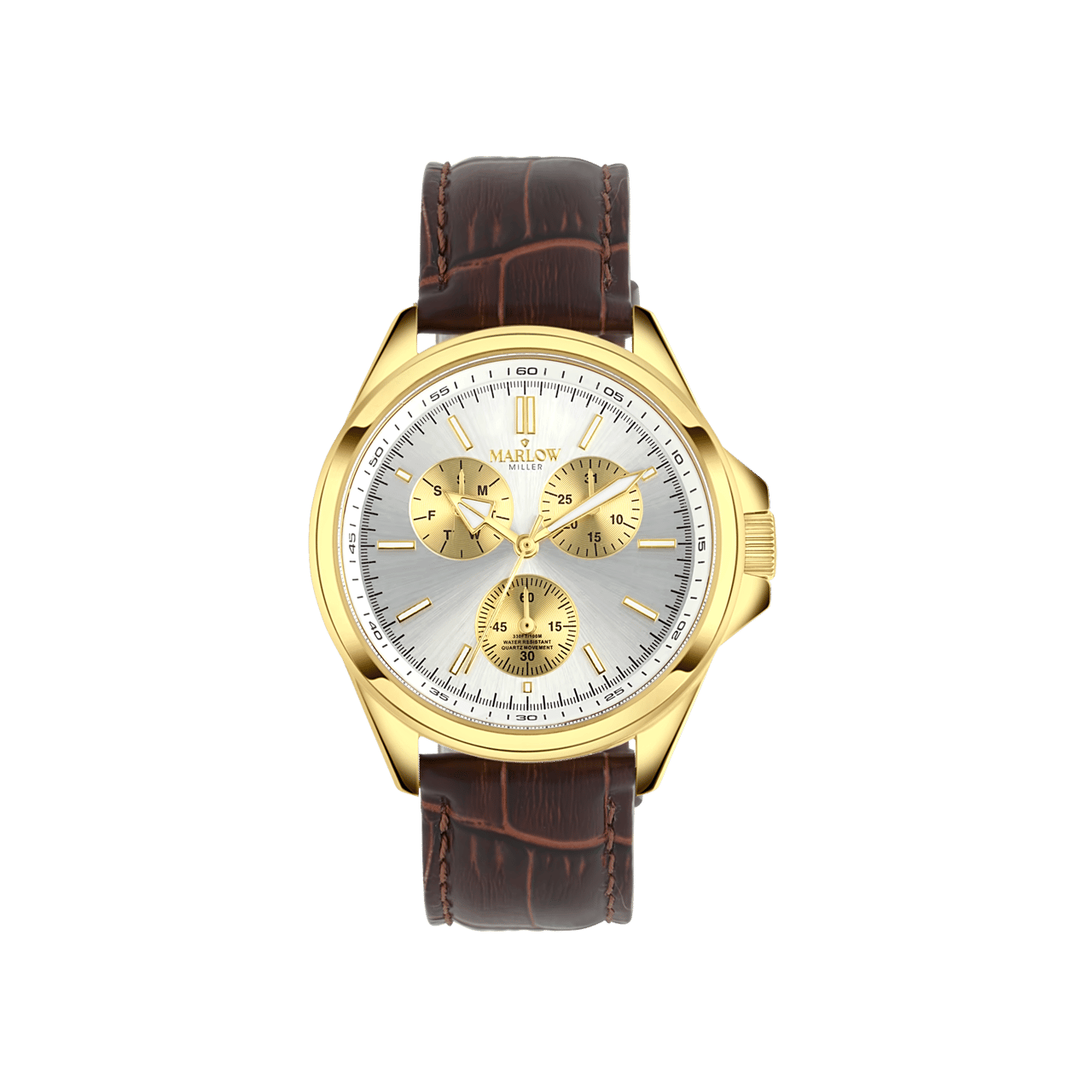 Marlow Miller chronograaf horloge met leren band