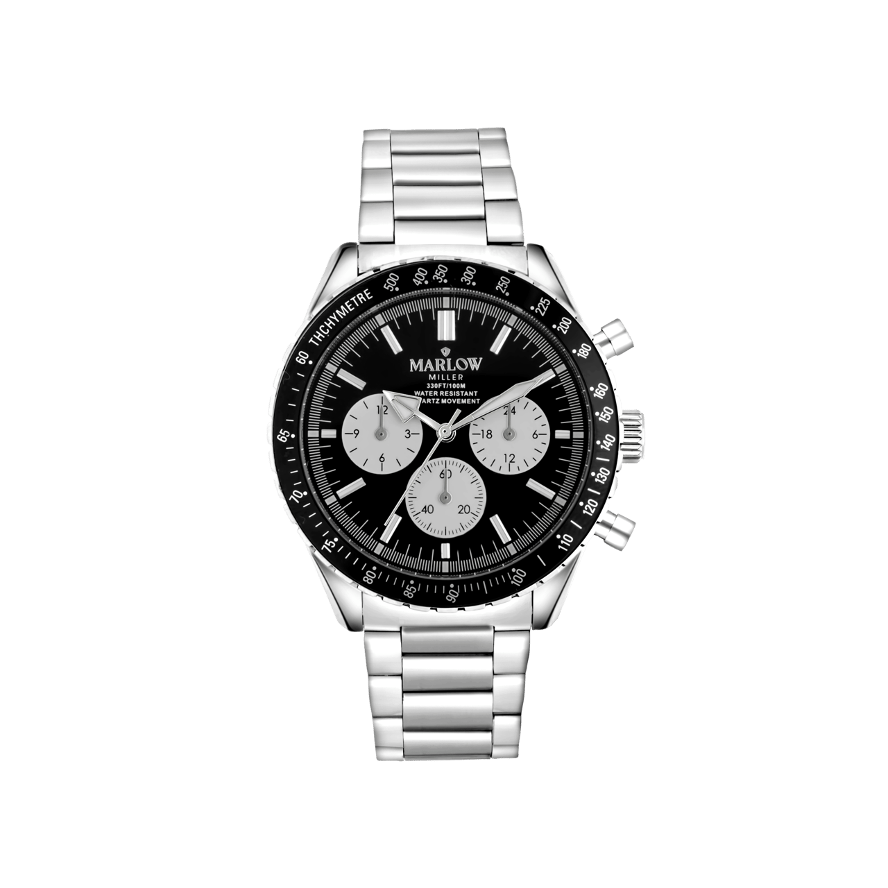 Marlow Miller Chronograf Armbanduhr mit Edelstahlarmband
