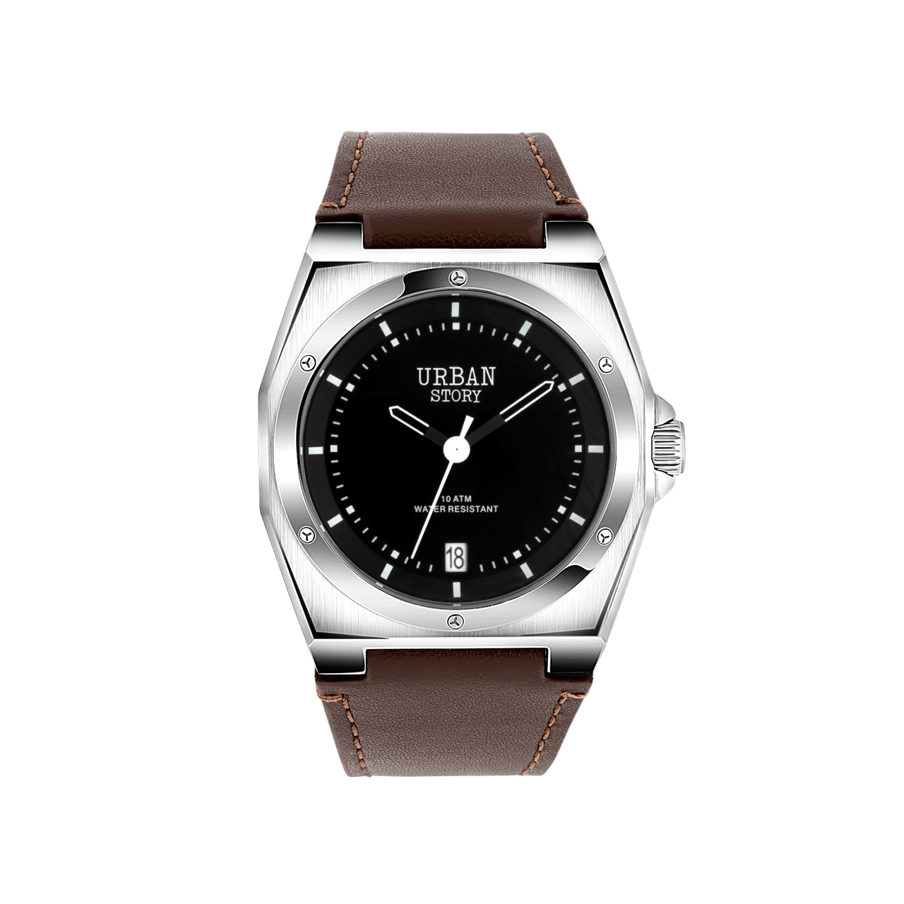 Urban Story Armbanduhr mit Lederband