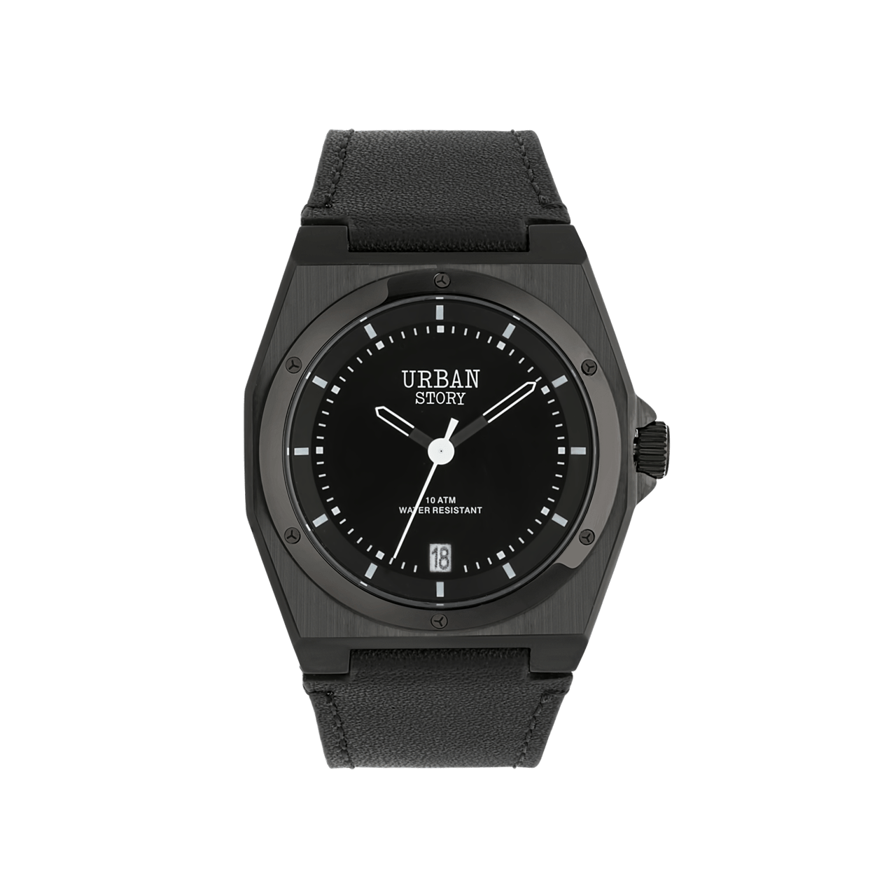 Urban Story Armbanduhr mit Lederband