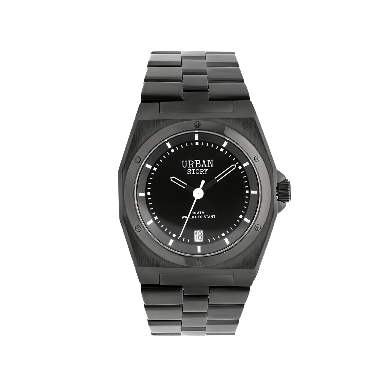 Urban Story horloge met stainless steel band