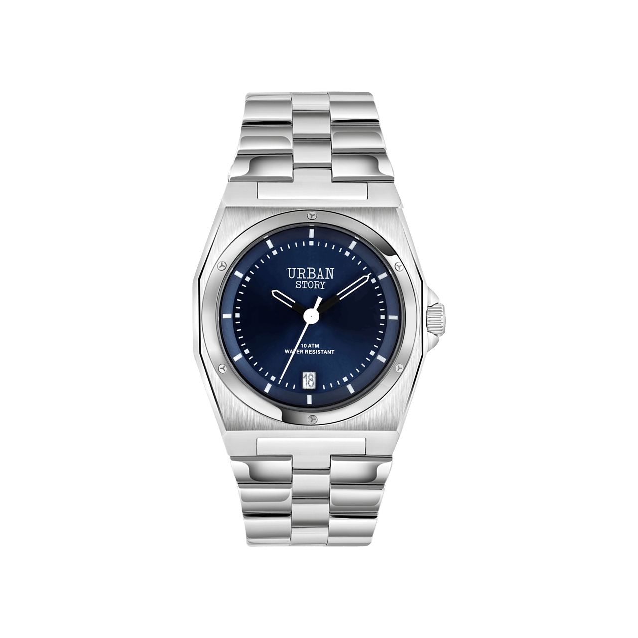 Urban Story horloge met stainless steel band