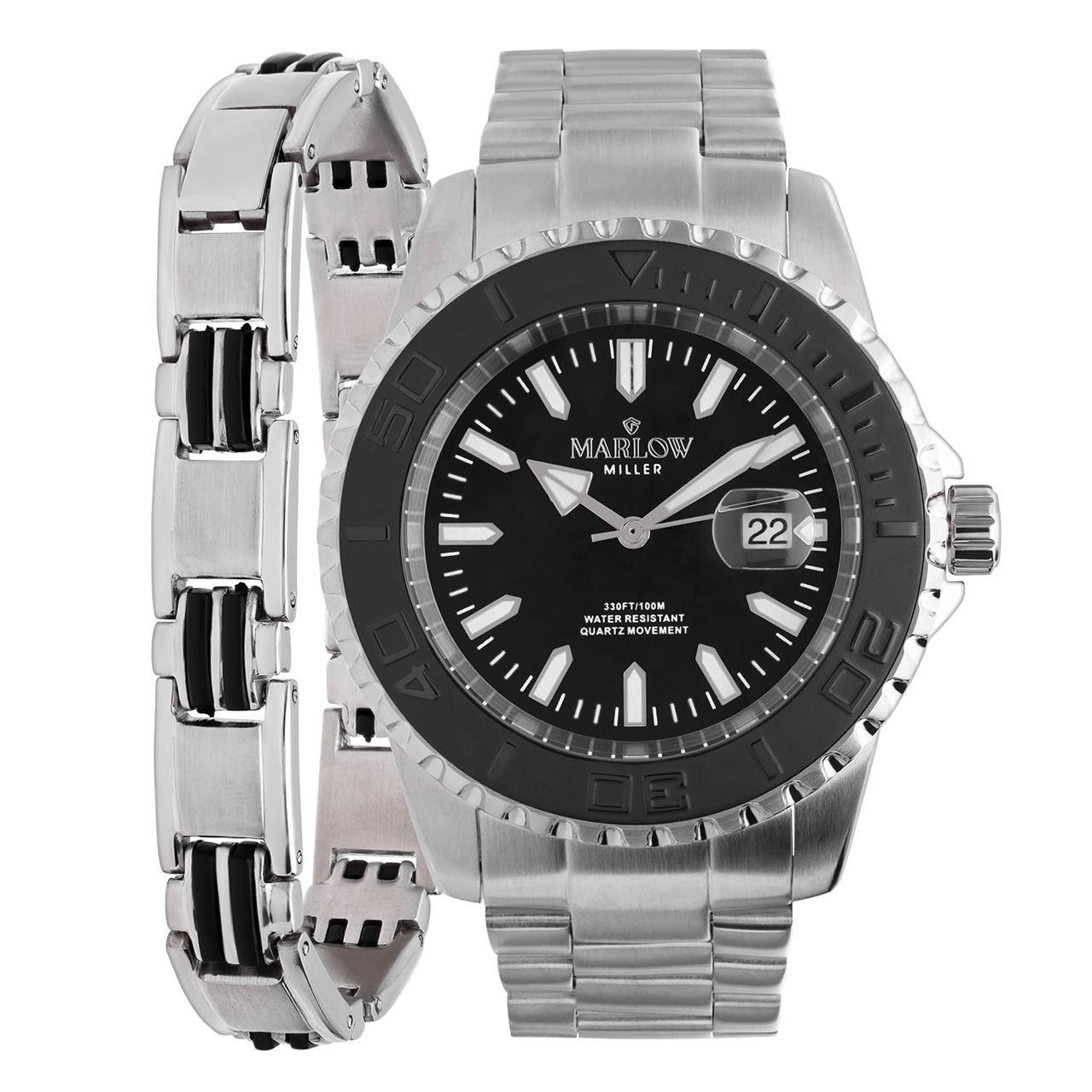 Marlow Miller Geschenkset mit Edelstahlarmband, 19 cm