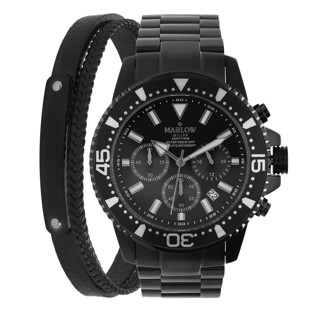 Marlow Miller Cadeau Set Heren Horloge Zwart