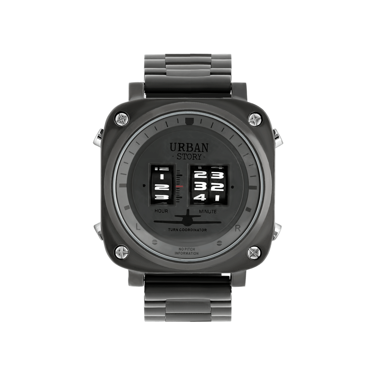 Urban Story horloge met stainless steel band