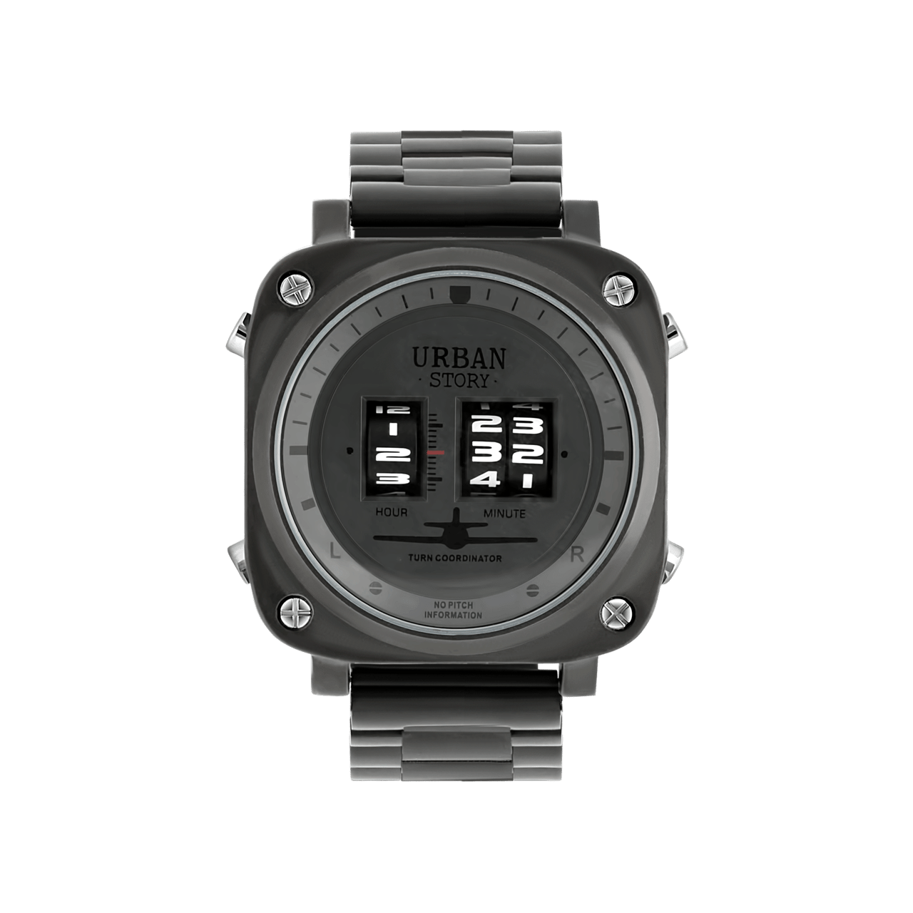 Urban Story horloge met stalen band