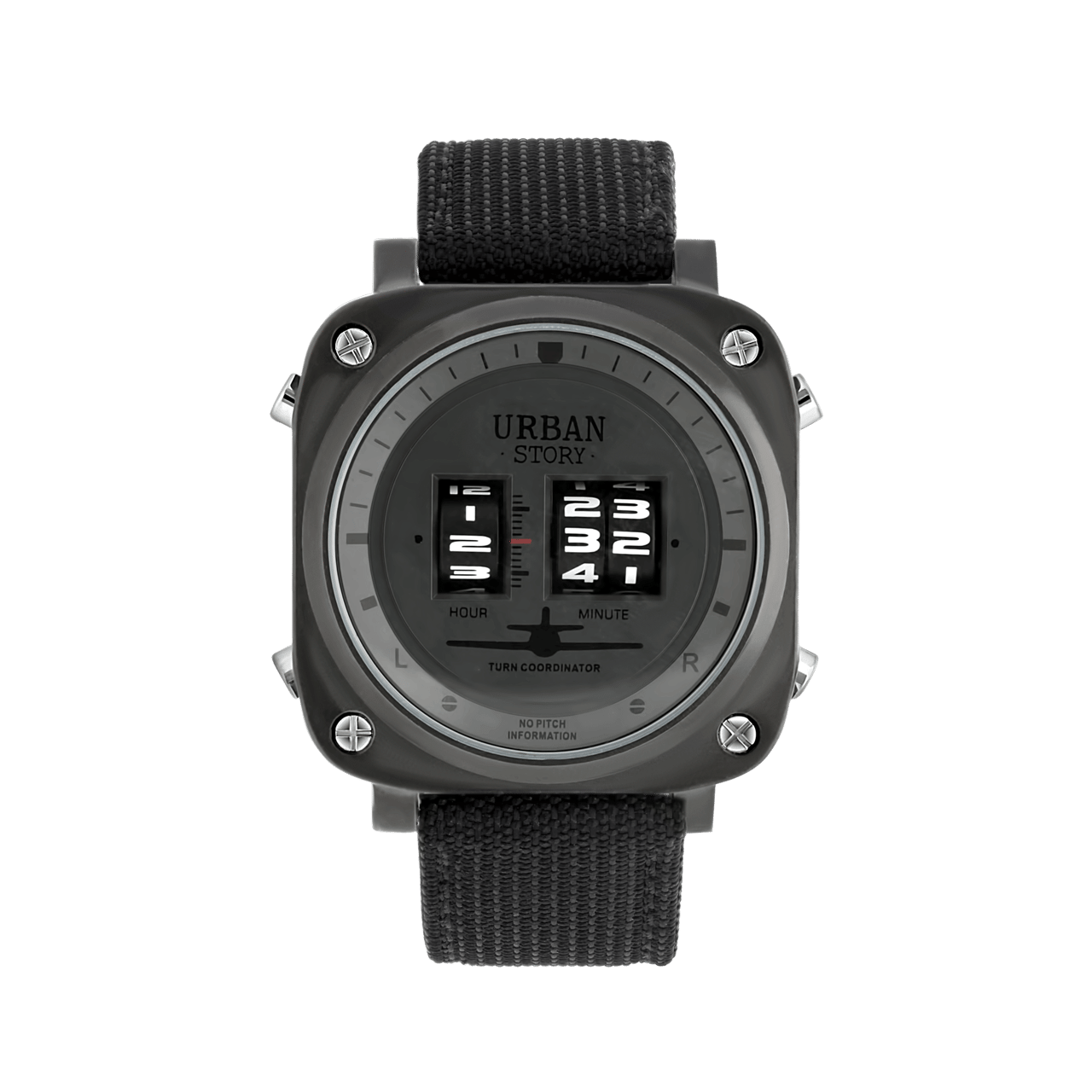 Urban Story horloge met leren band
