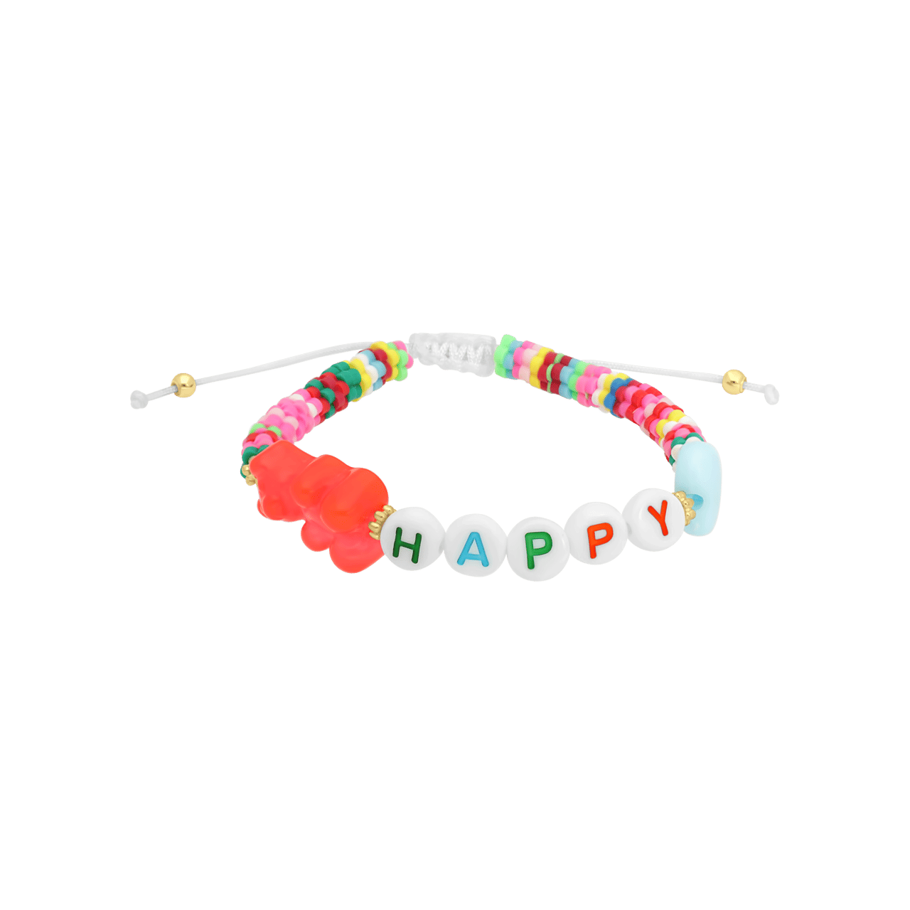 Bijoux armband met roze beer