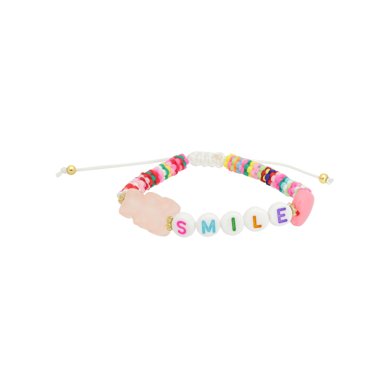 Bijoux armband met roze beer