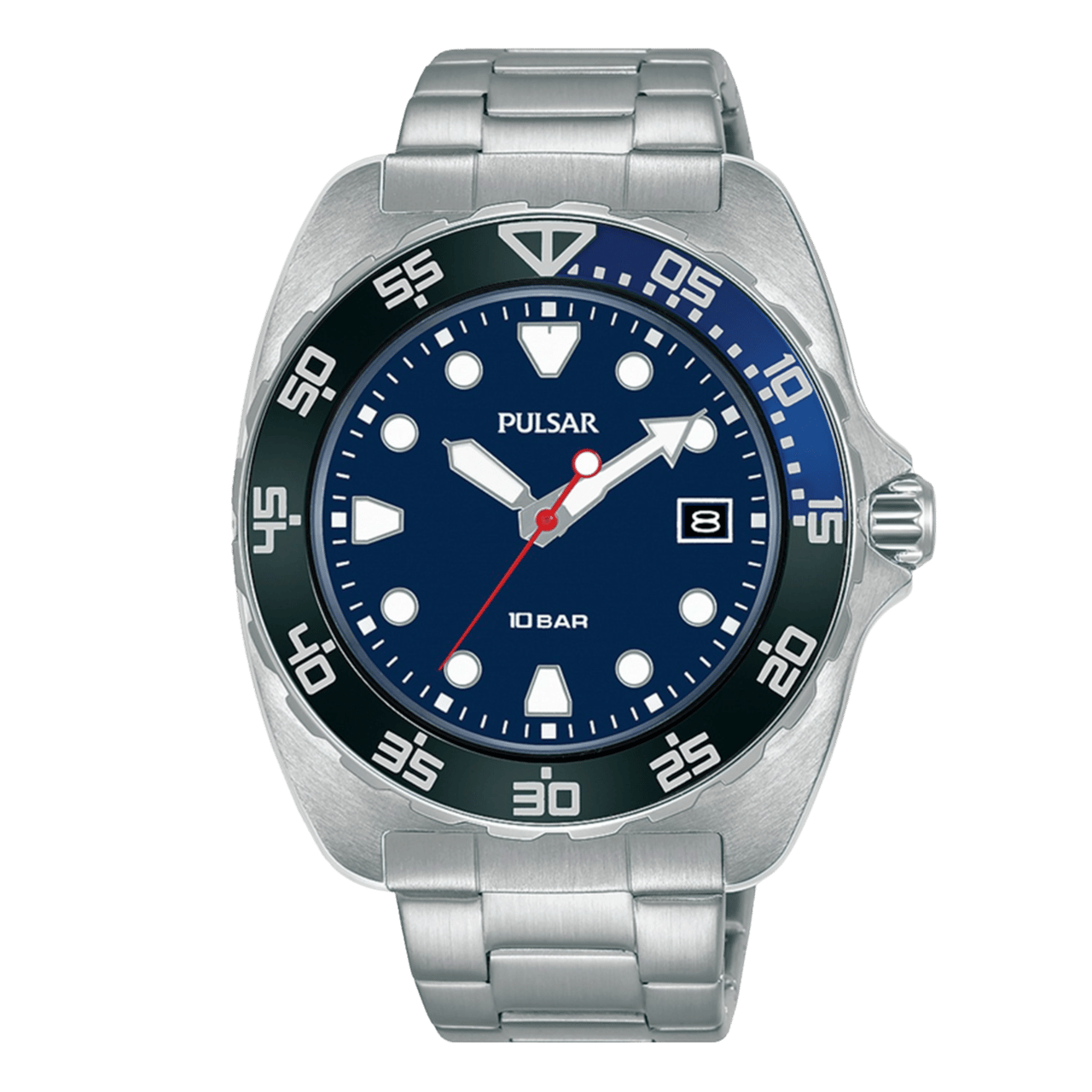 Pulsar Heren Horloge Zilverkleurig PS9673X1