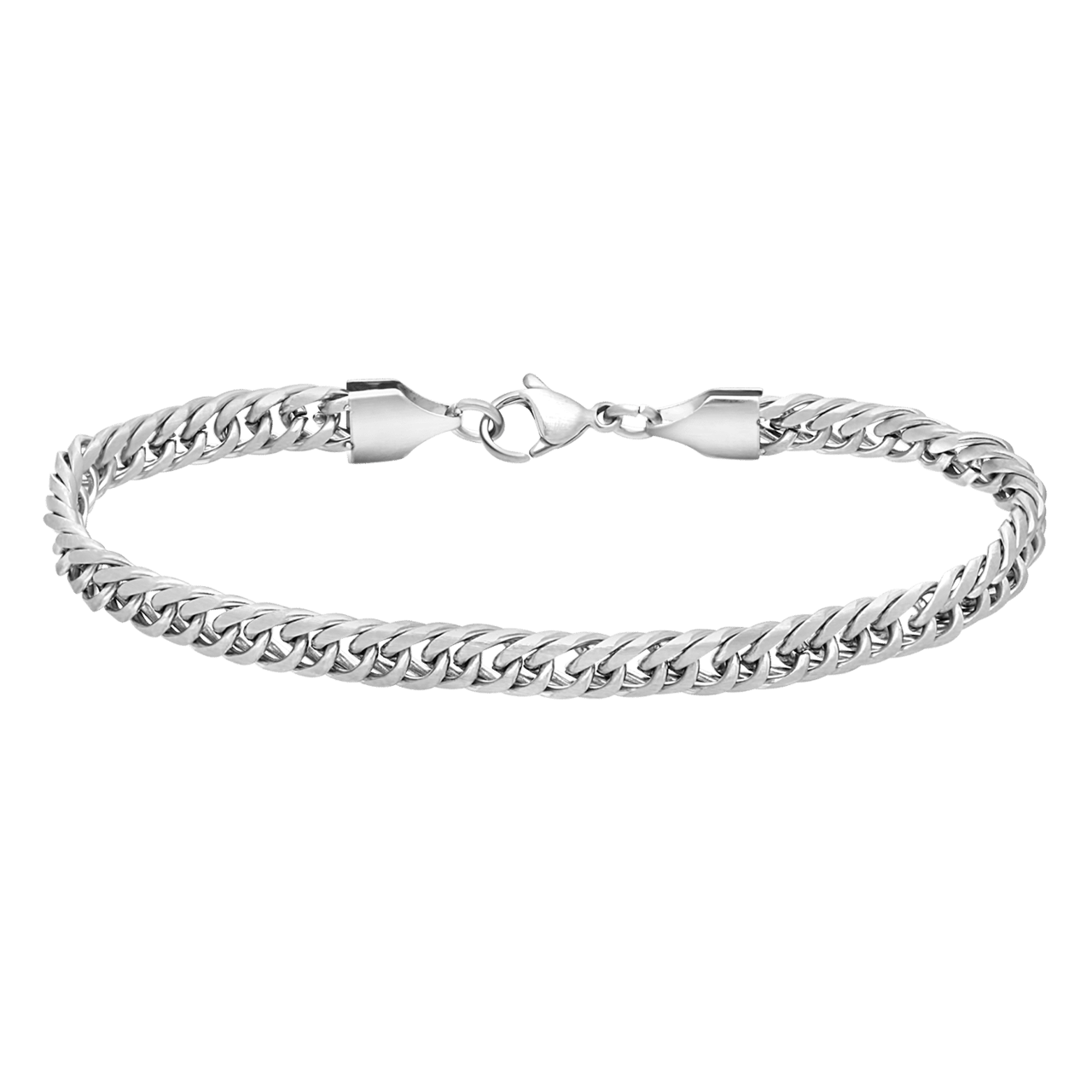 Gerecycleerd stainless steel herenarmband gourmet