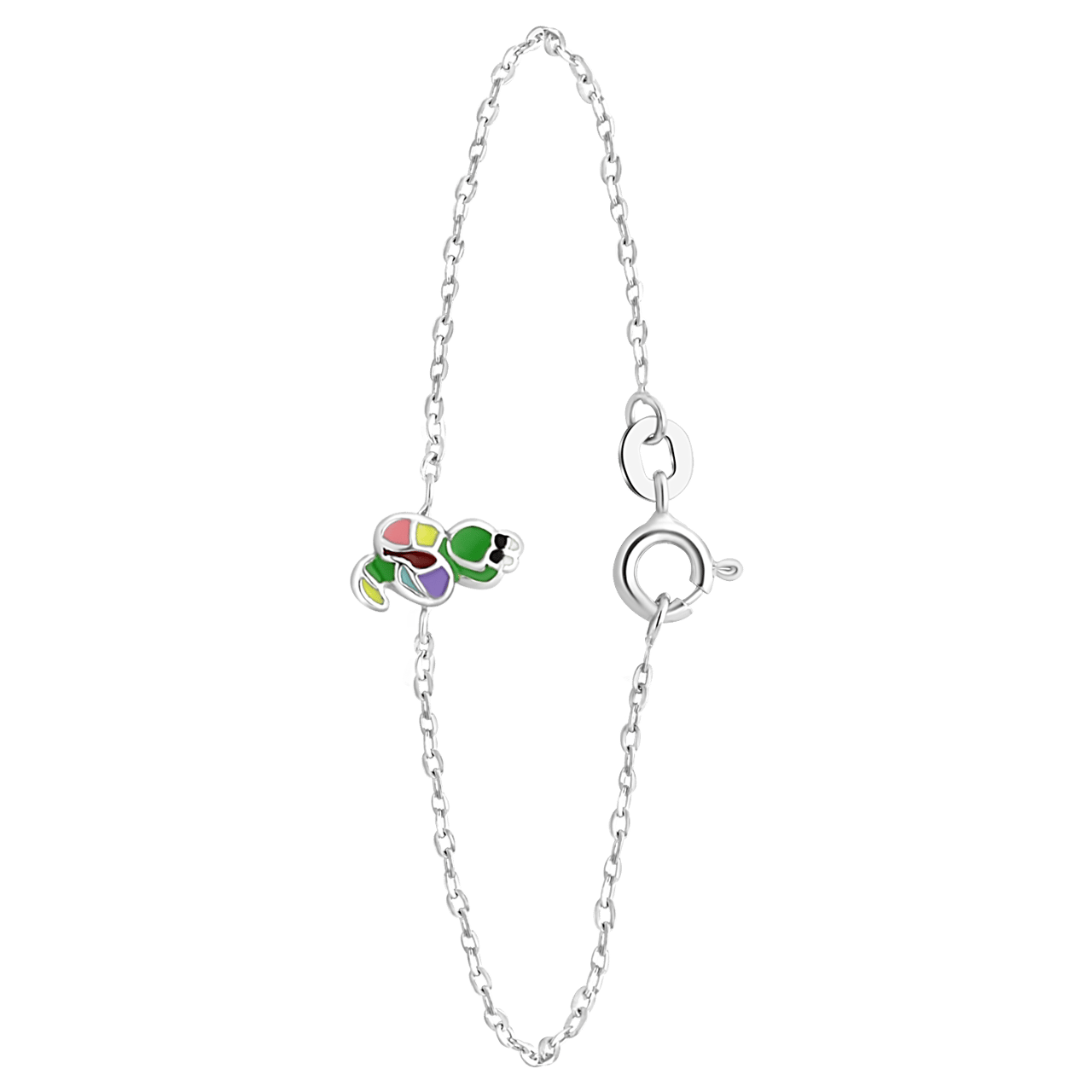 Armband, 925 Silber, Emaille, Schlange
