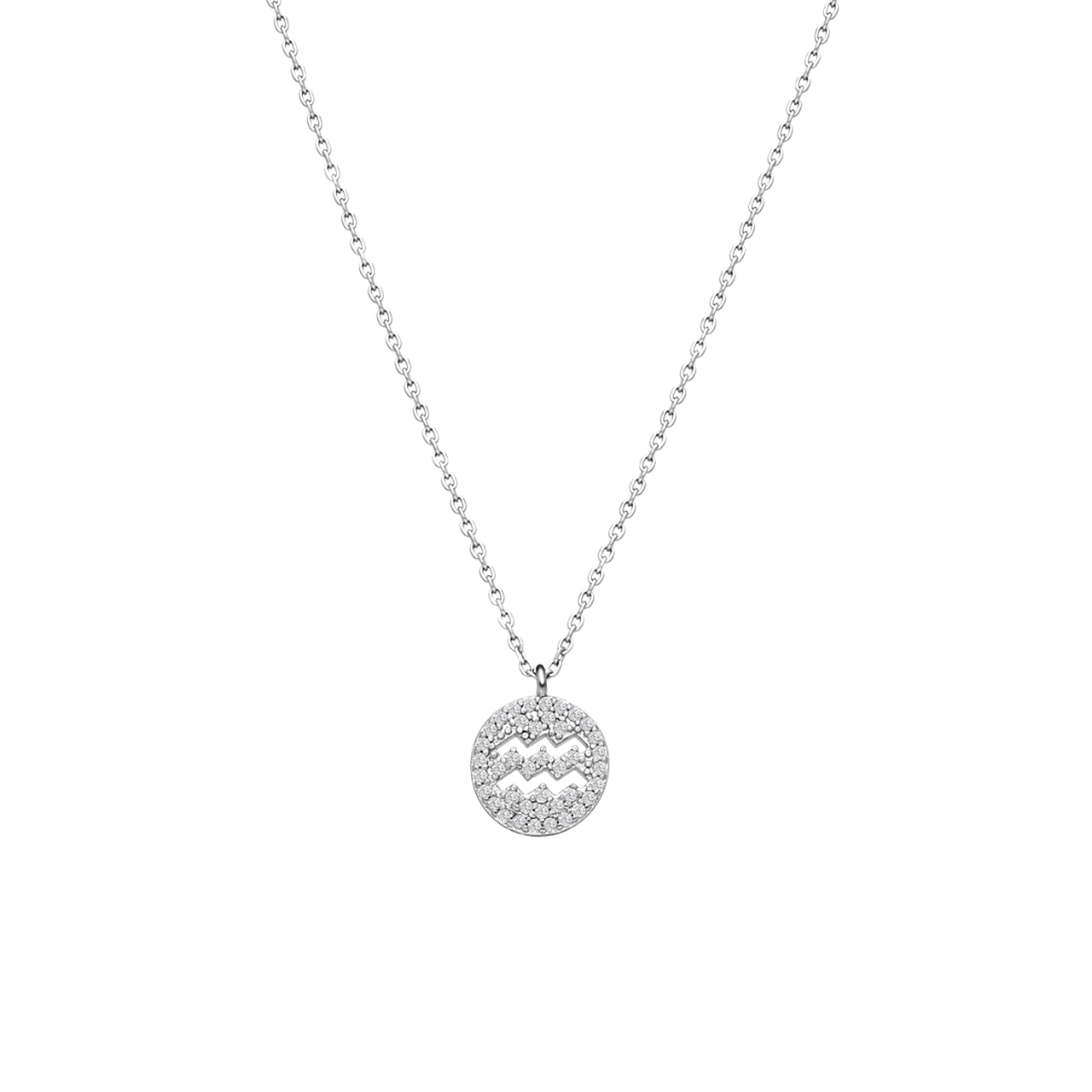 Silberfarbene Bijoux-Halskette Wassermann
