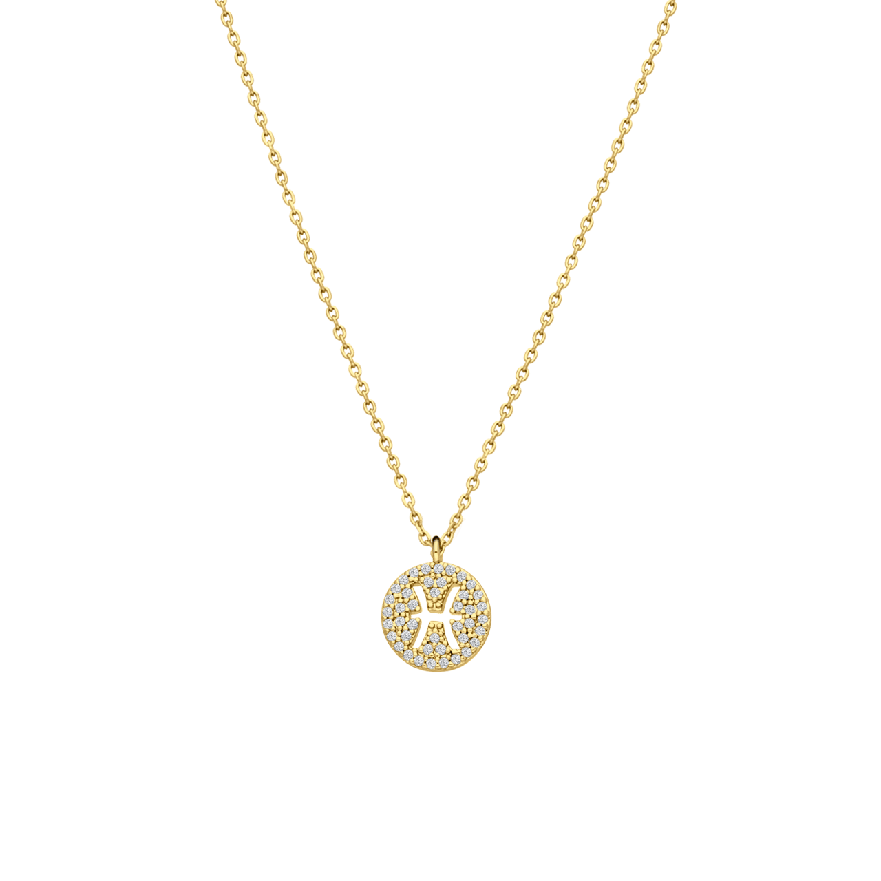 Goudkleurige bijoux ketting vis