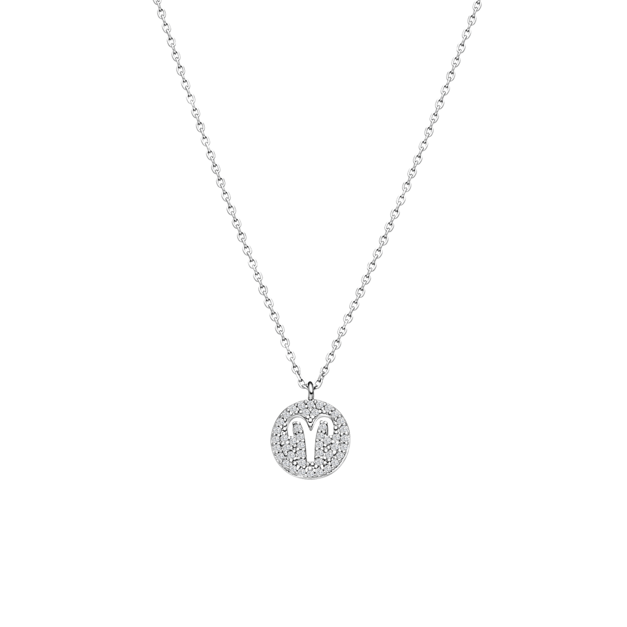 Silberfarbene Bijoux-Halskette Widder