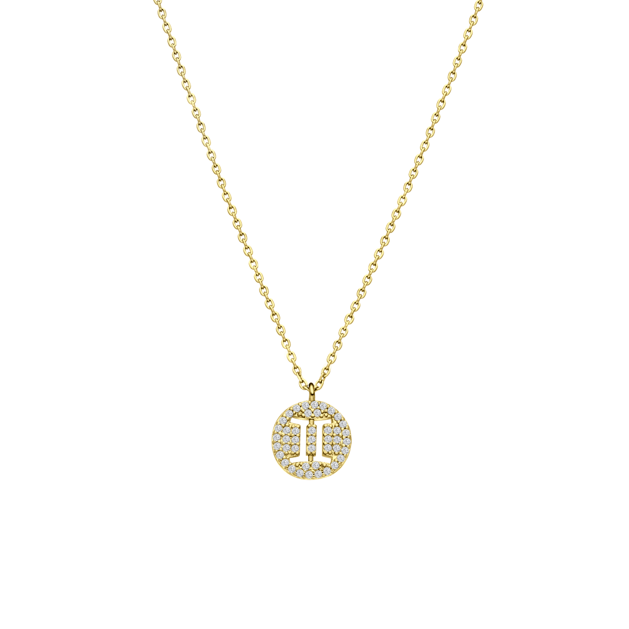 Goudkleurige bijoux ketting tweeling