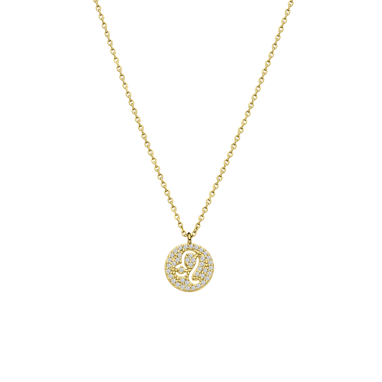 Goldfarbene Bijoux-Halskette Löwe