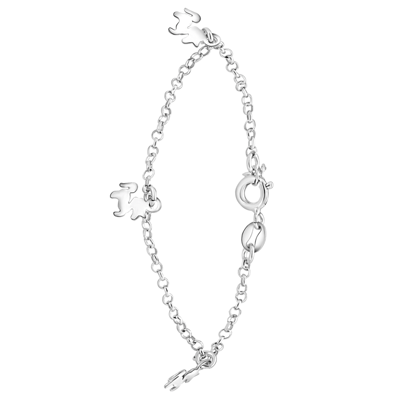 Zilveren armband bedels eenhoorn