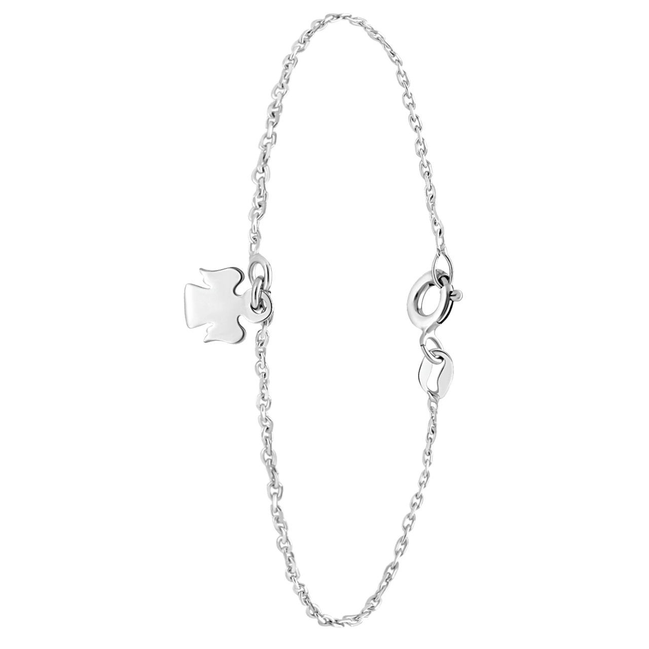 Armband, 925 Silber, mit Anhänger, Engel