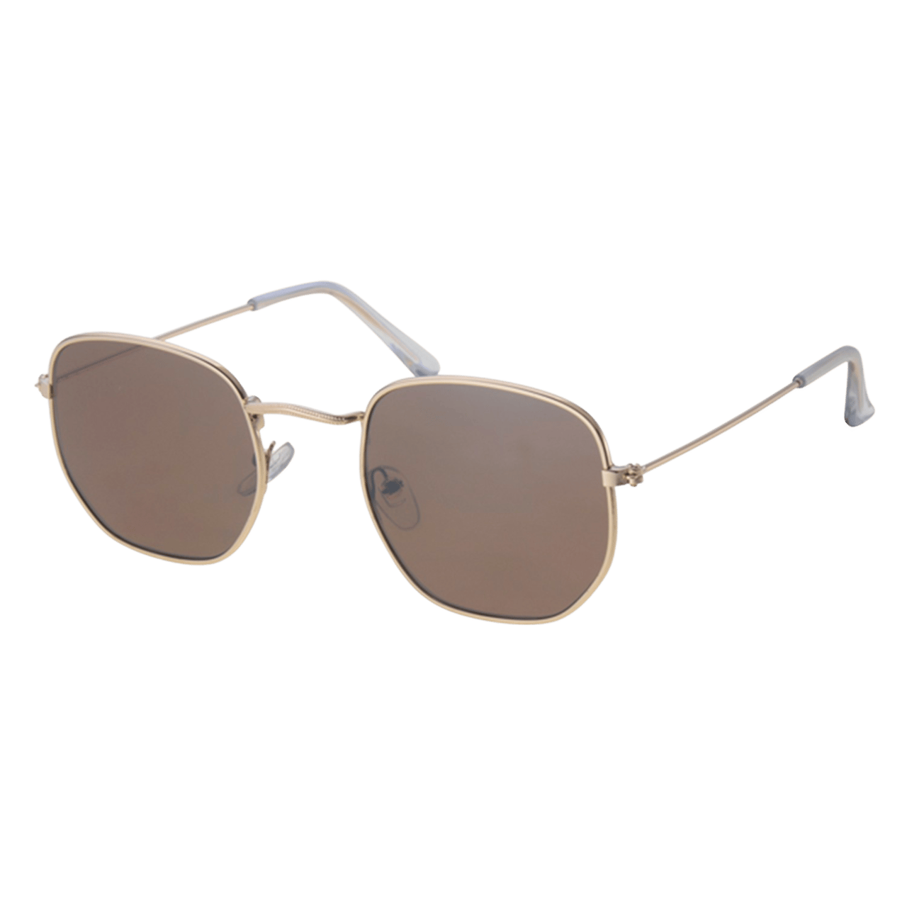 Sonnenbrille mit goldfarbenem Gestell