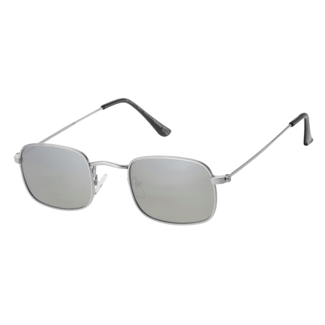 Sonnenbrille mit silberfarbenem Gestell