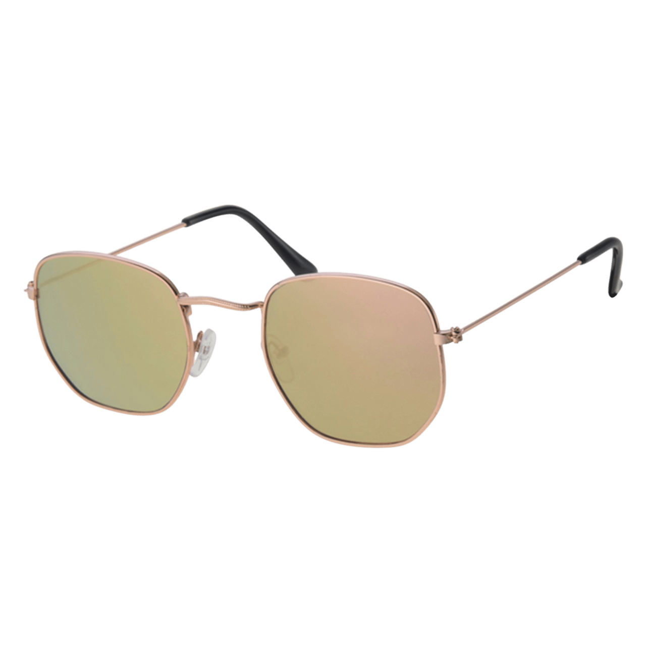 Sonnenbrille mit goldfarbenem Gestell