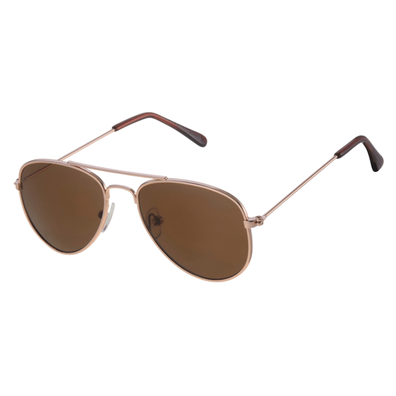 Sonnenbrille für Kinder mit goldfarbenem Gestell