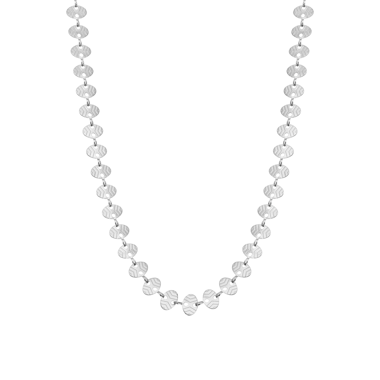 Stainless steel ketting met ovale schakel