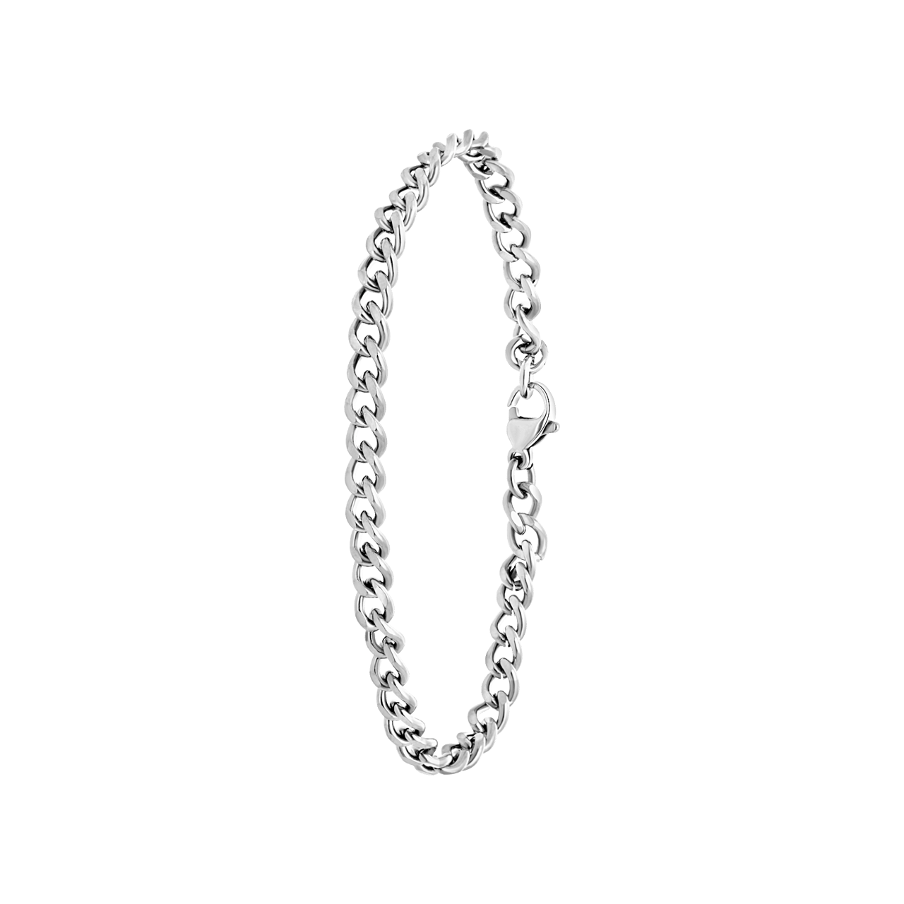 Stalen armband gourmetschakel