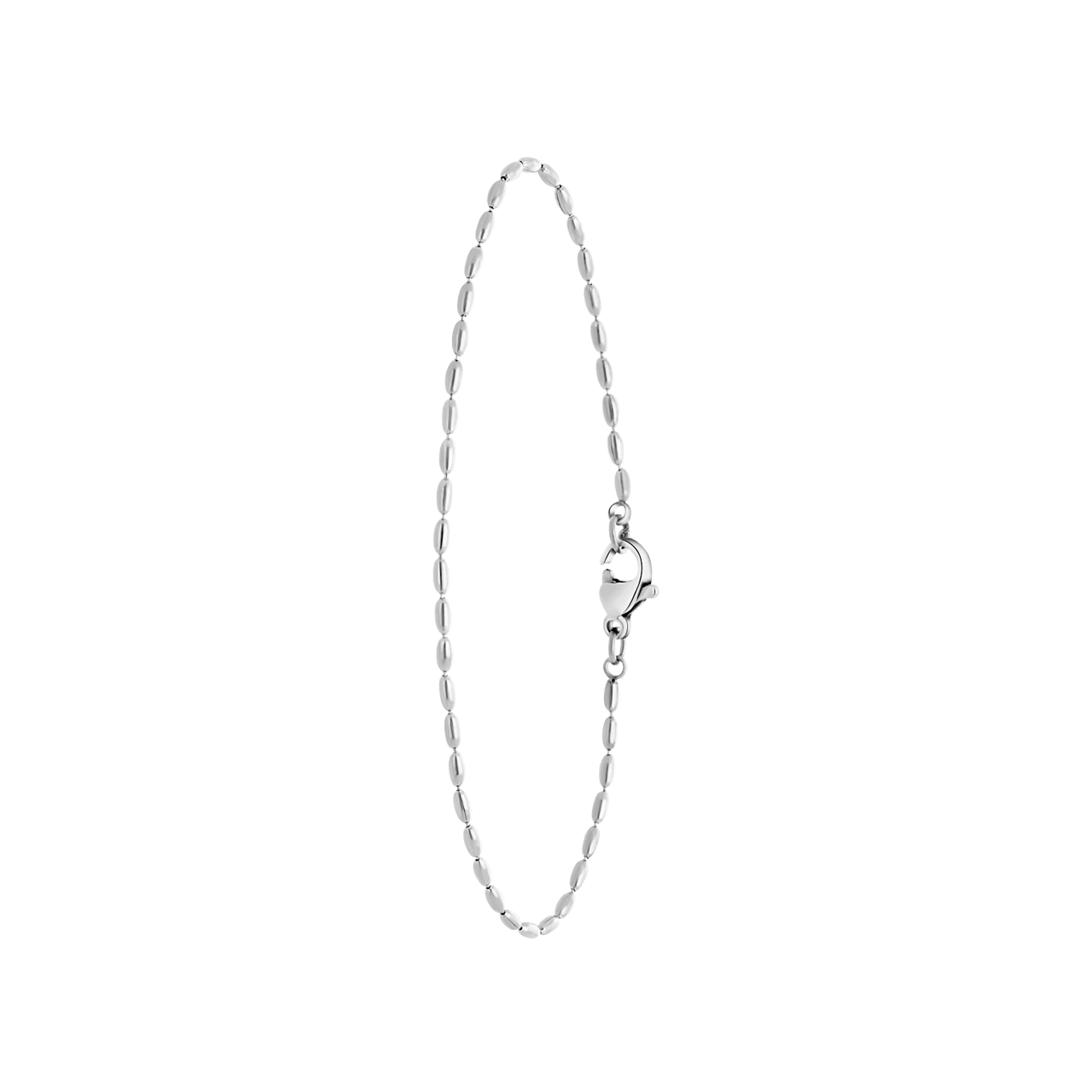 Stainless steel armband met fantasieschakel