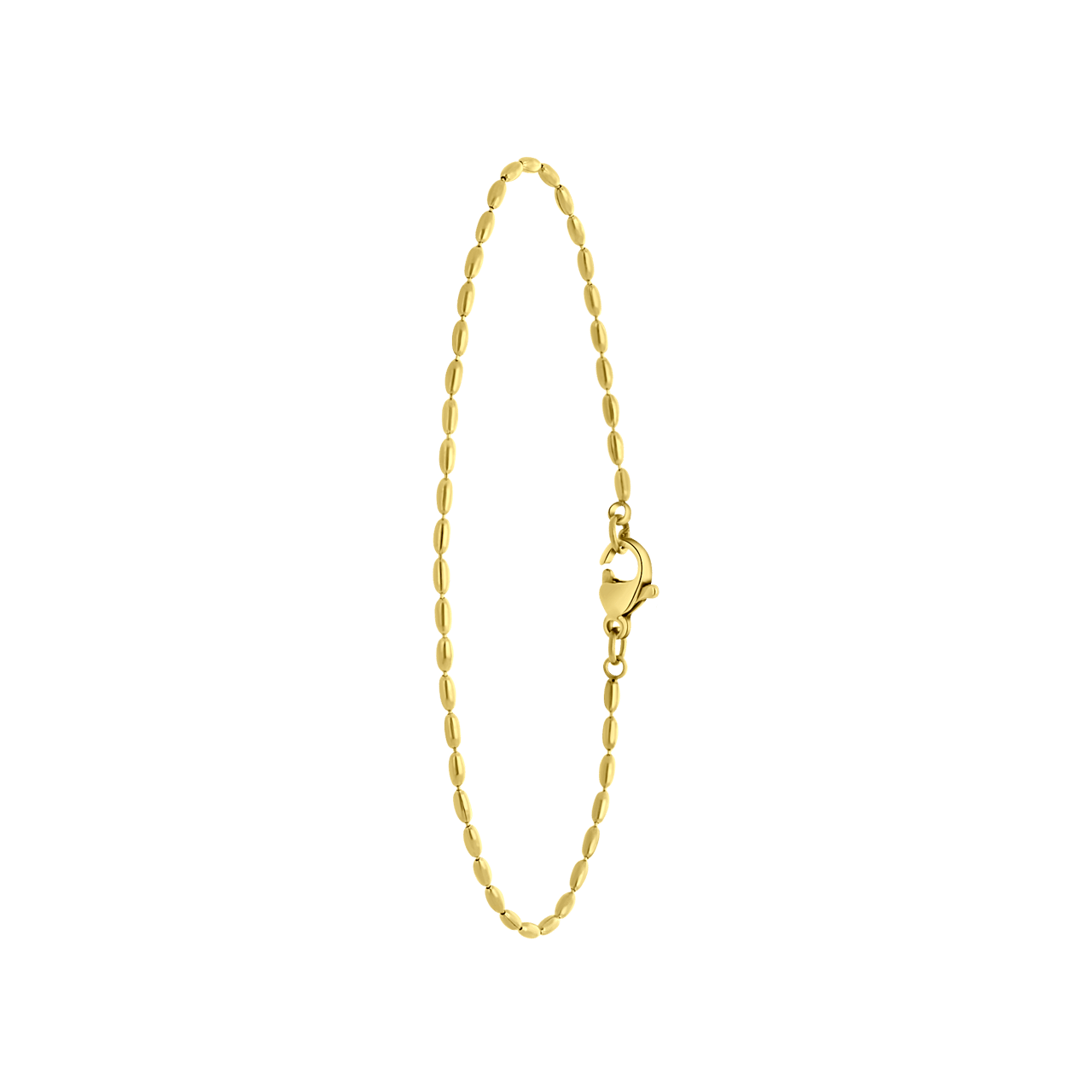 Stainless steel goldplated fantasiearmband fantasiearmband voor dames
