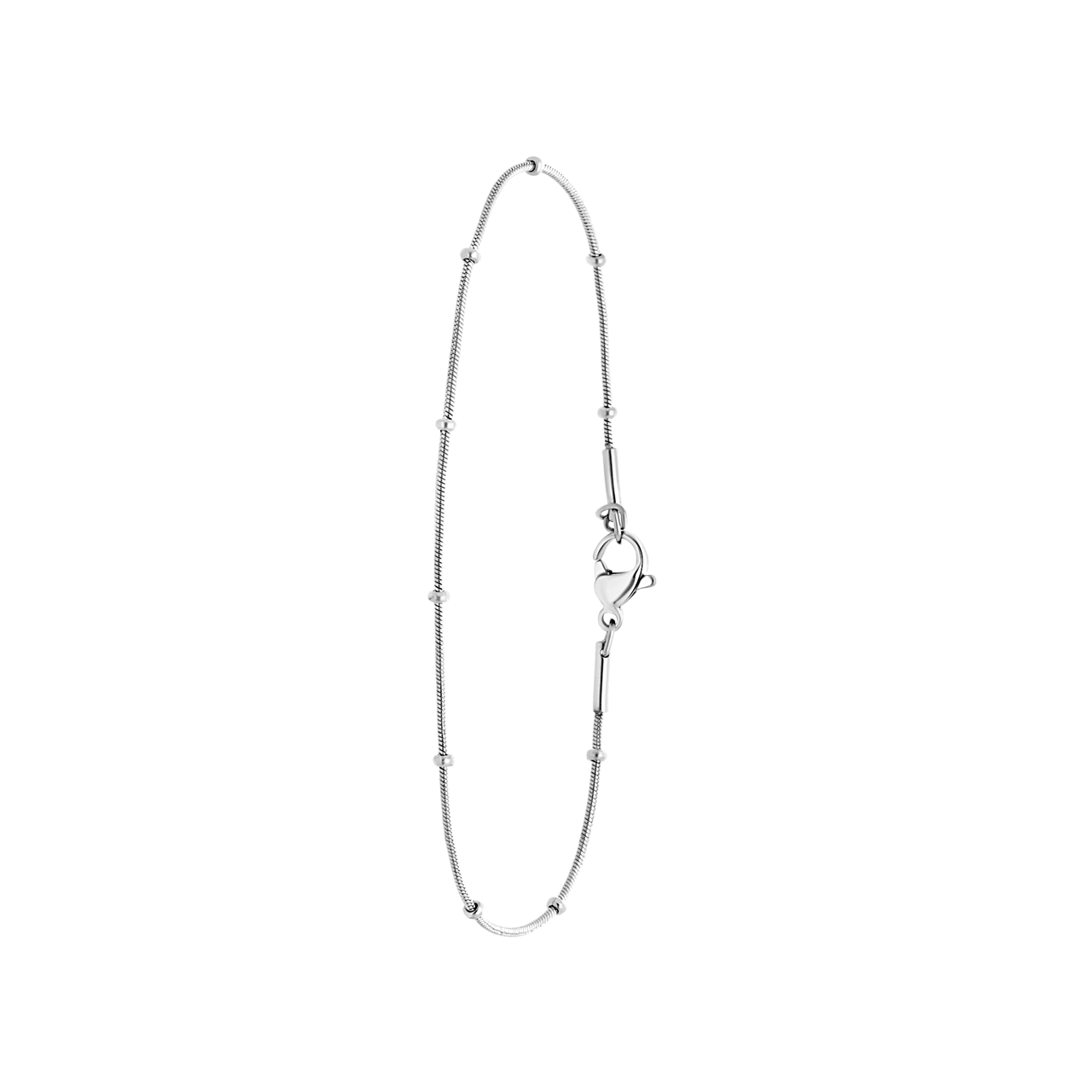 Stalen armband met fantasieschakel